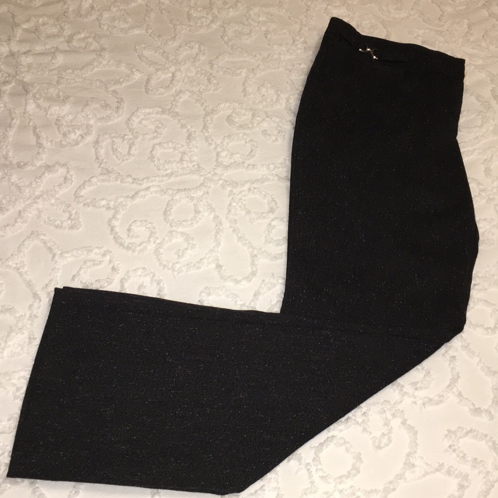 New York and Company Black Textured Dress Pants